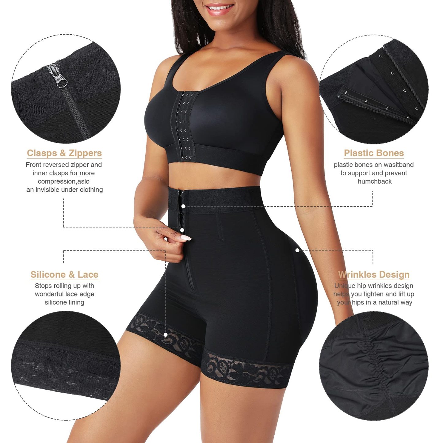 Short Lifts Buttocks With Tummy Control