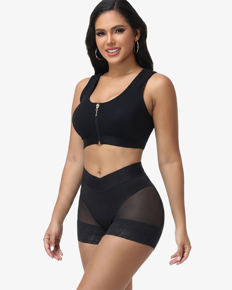 Sheer Mesh Butt Ehancing Shaper Shorts