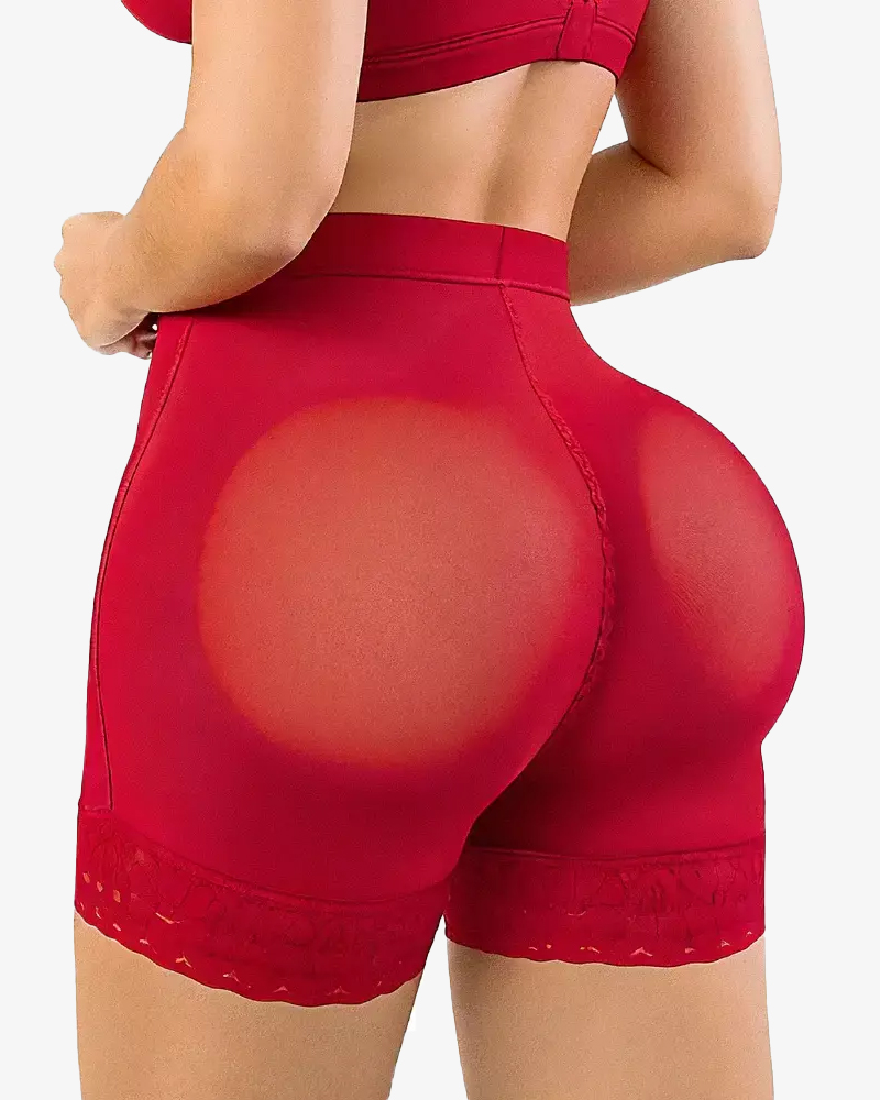 Cherry Red Super Invisible Tummy Control And Butt Lifting Pants
