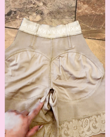 High Waist Side Zipper Butter Lifter Faja Shorts