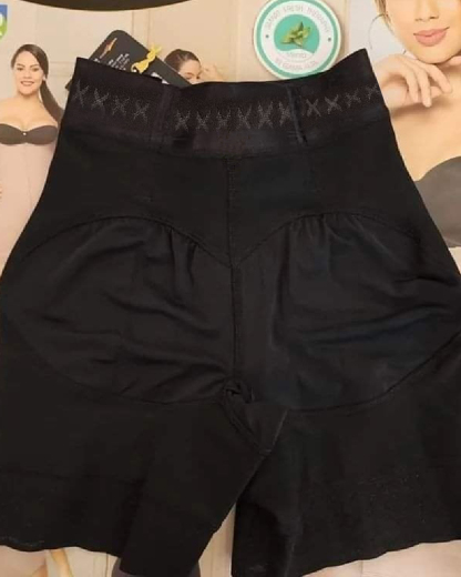 High Waist Side Zipper Butter Lifter Faja Shorts
