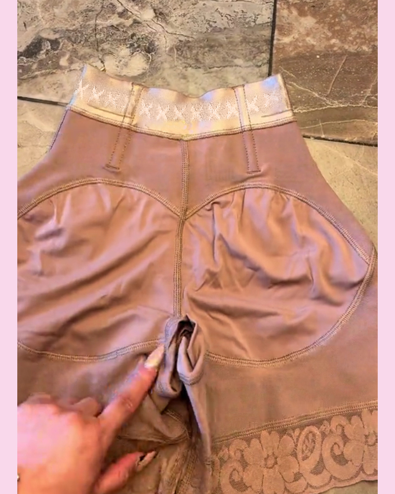 High Waist Side Zipper Butter Lifter Faja Shorts