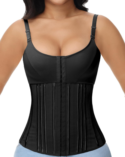 Waist Trainer for Women Workout Waist Cincher Tummy Control Steel Hourglass Shapewear Vest with Bra