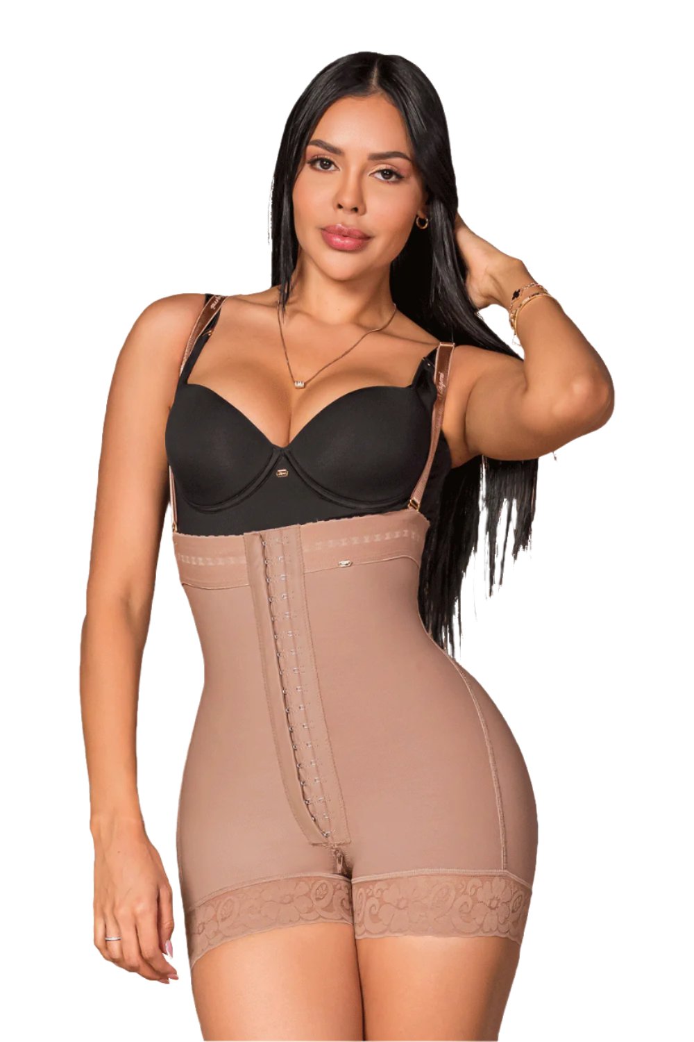 Invisible Open Bust Crotch Zipper Tummy Control Shapewear