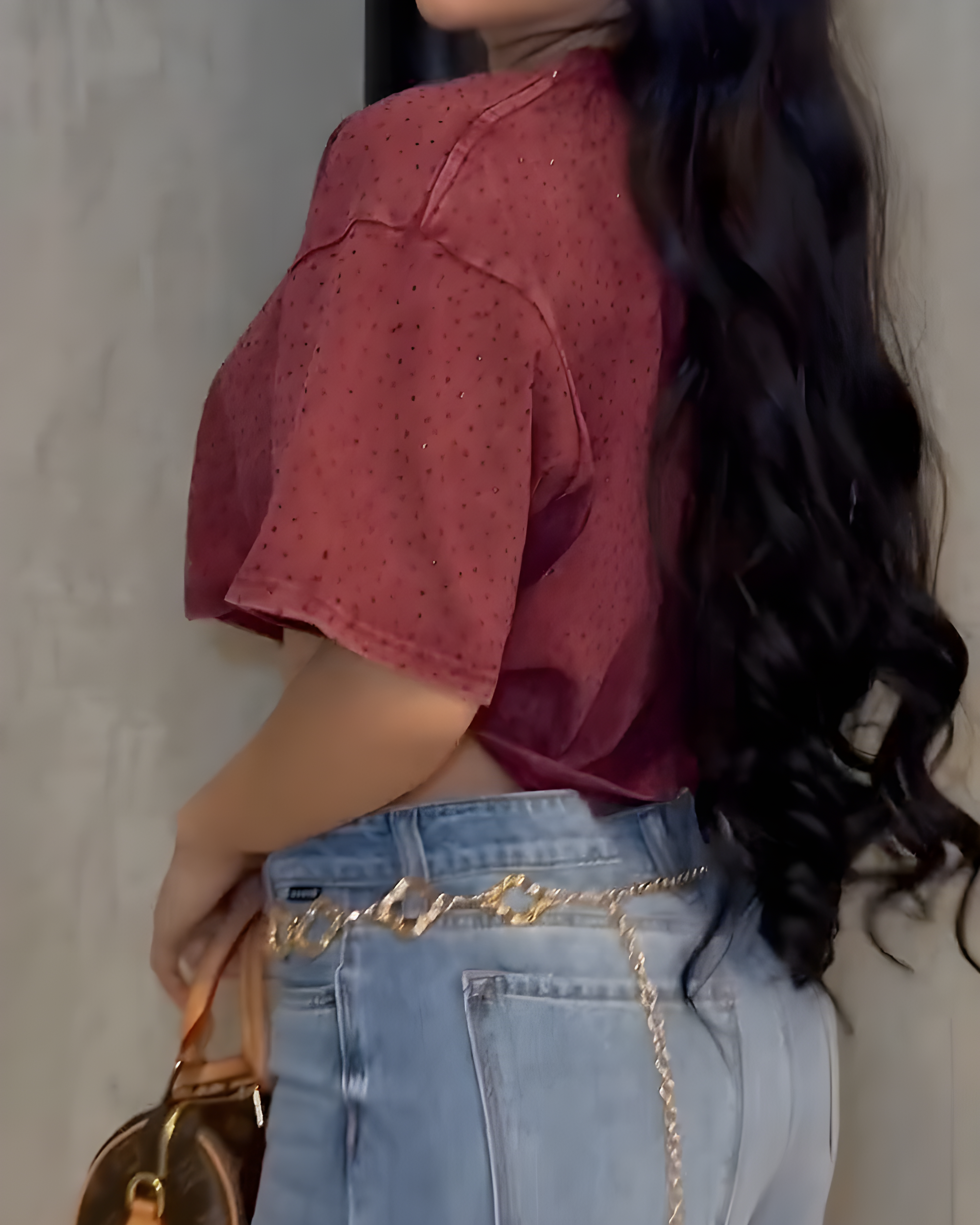 Women's Shiny Rhinestone Short Sleeve T Shirt