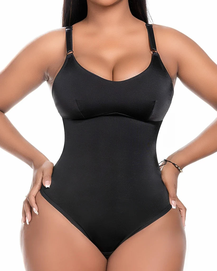 Women's Comfortable Tummy Control Thong Shapewear Bodysuit