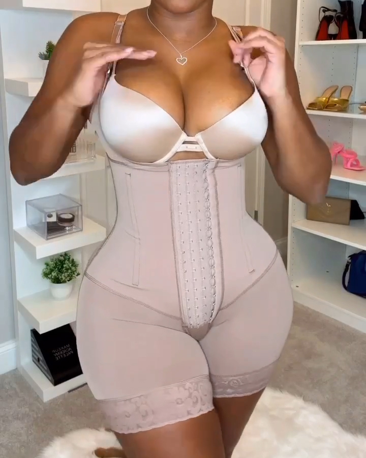 High Compression Tummy Control Adjustable Strap Shapewear | Stage 3 Faja