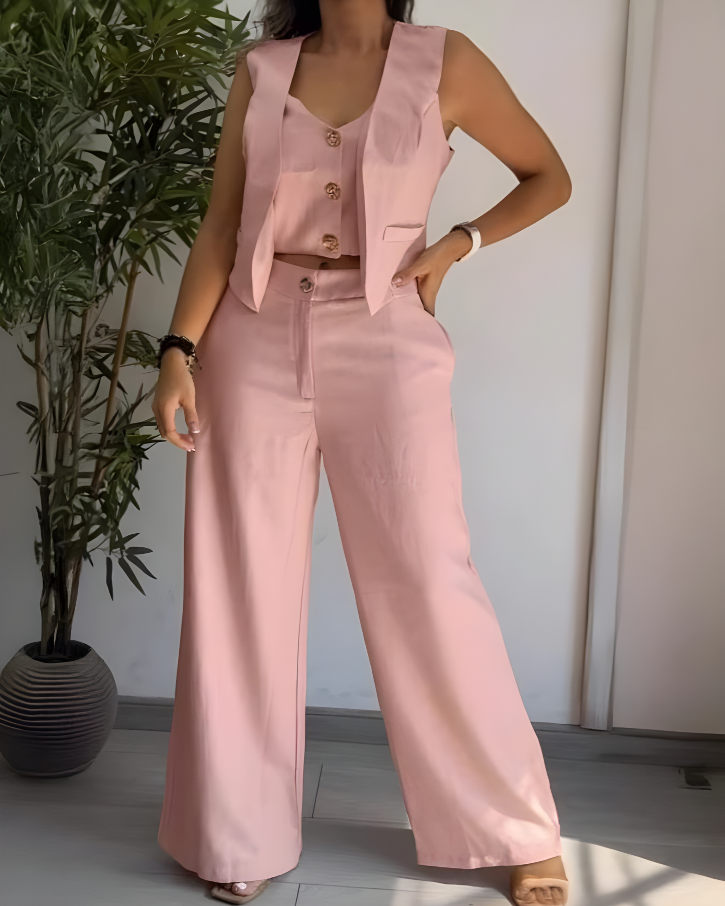 Women's Fashion Casual Vest Suit