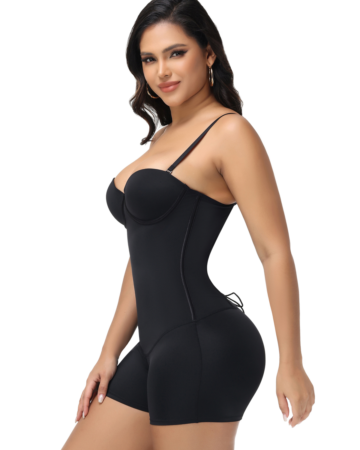 Strapless Shapewear for Women Seamless Back Lace-up Bodysuit
