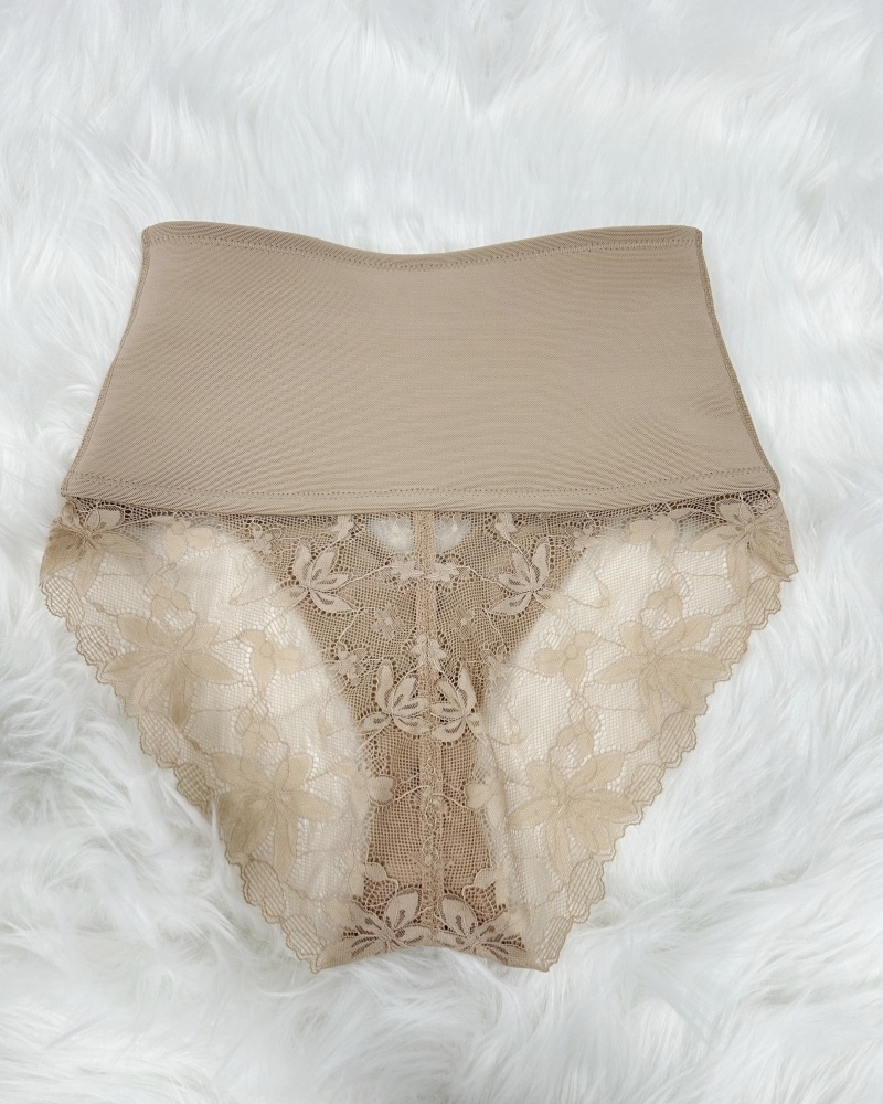 Front Closure Shapewear With Lace Trimmed Tummy Control Butt Lifter Faja Panties (Pre-Sale)