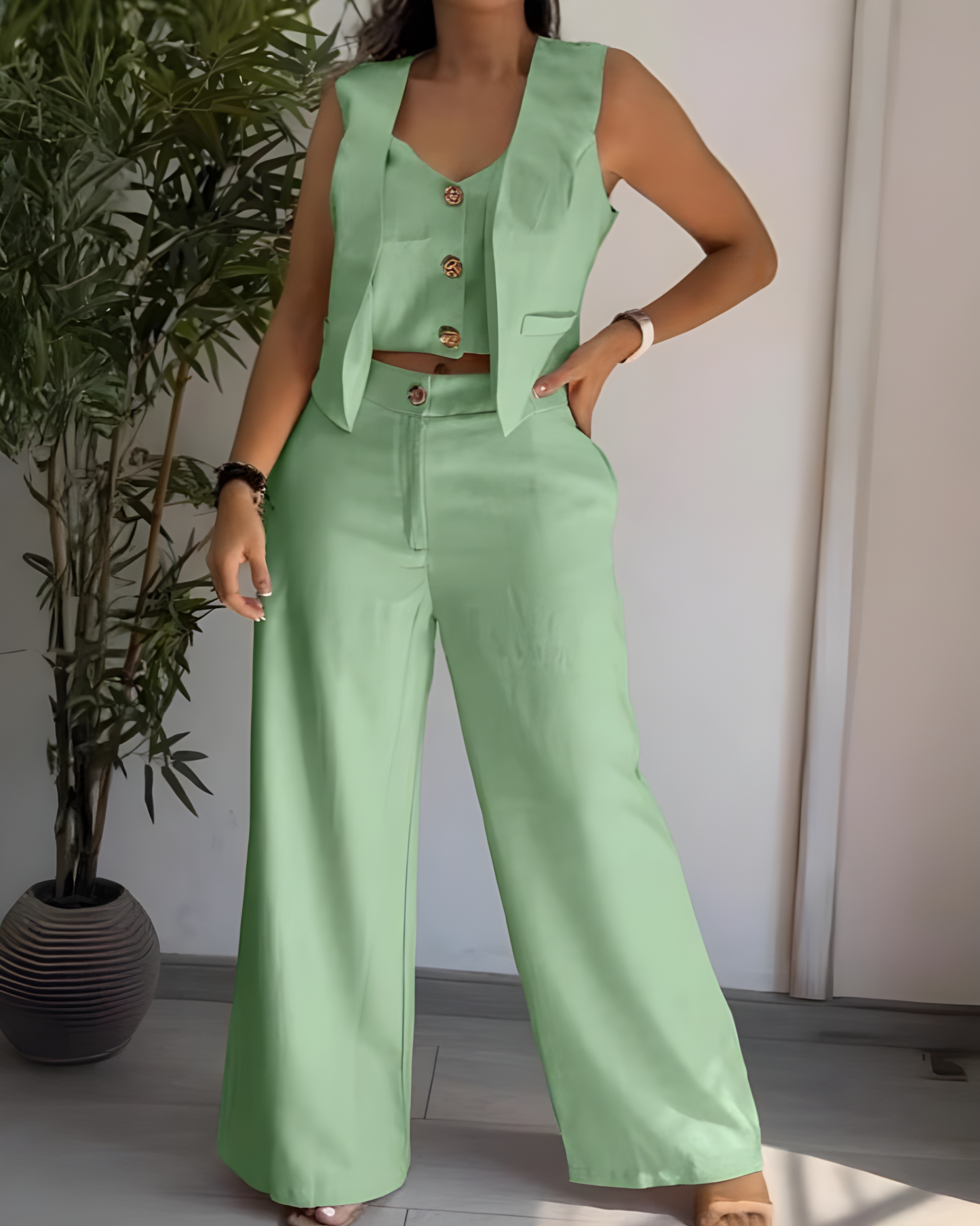 Women's Fashion Casual Vest Suit