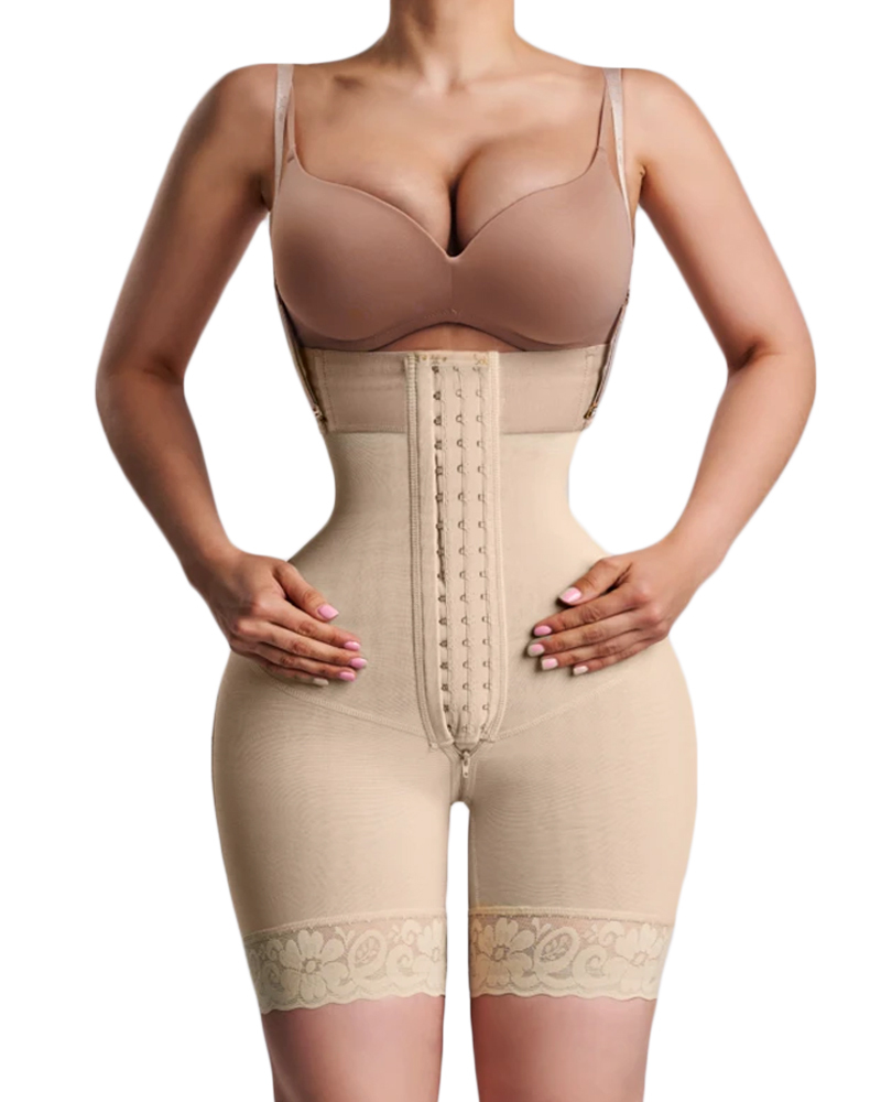 Women Body Hourglass Girdle - Rib-height, Mid-leg