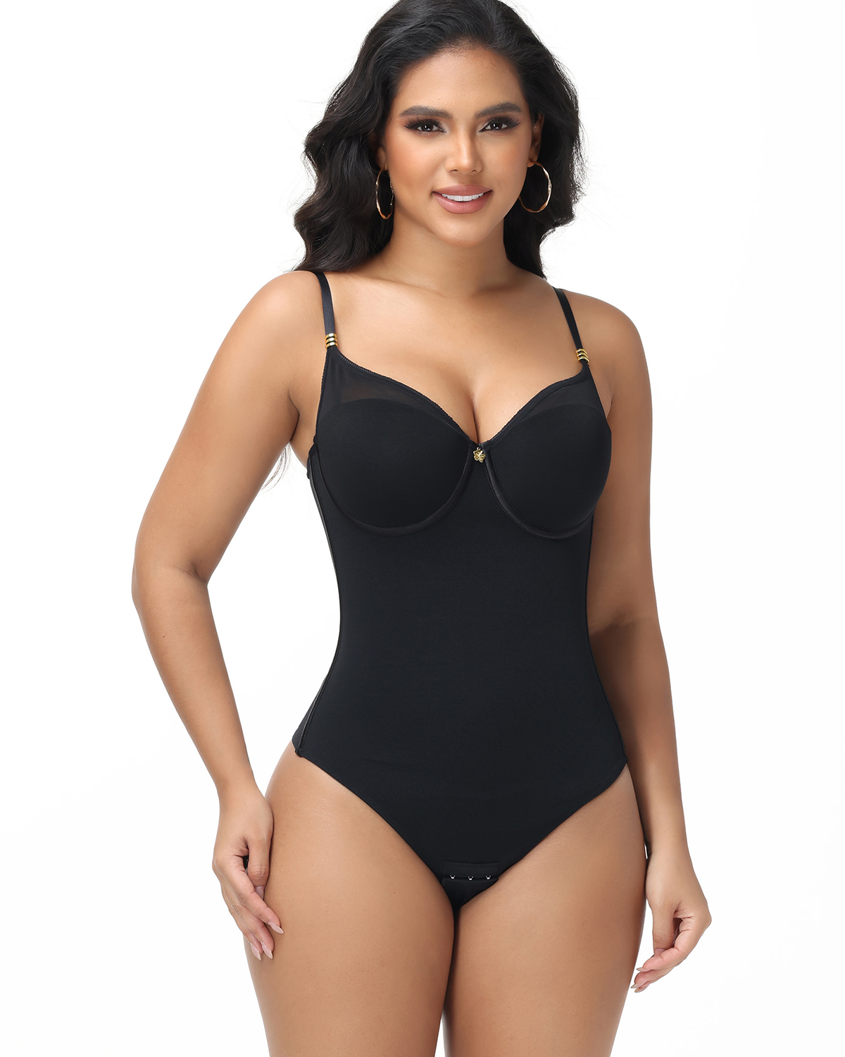 Sexy Back Lace-up Thong Seamless Skinny Bodysuit