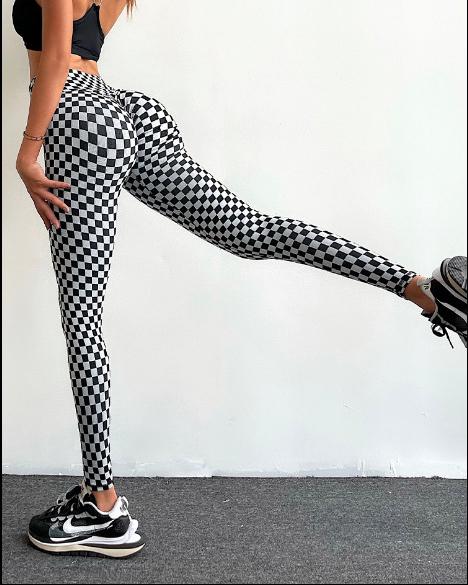 Chessboard Sport Tights Leggings