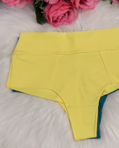 Solid Color Mid-Rise Panties