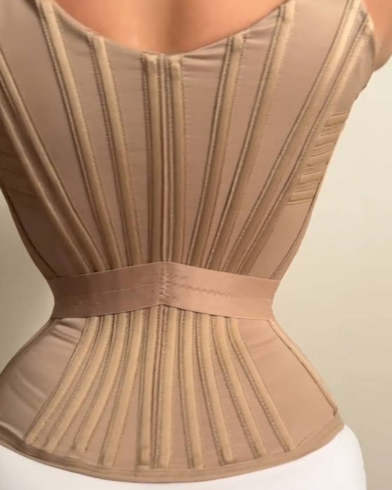 Fajas Colombianas Trimmed Underwire Corset Tummy Control Waist Trainer