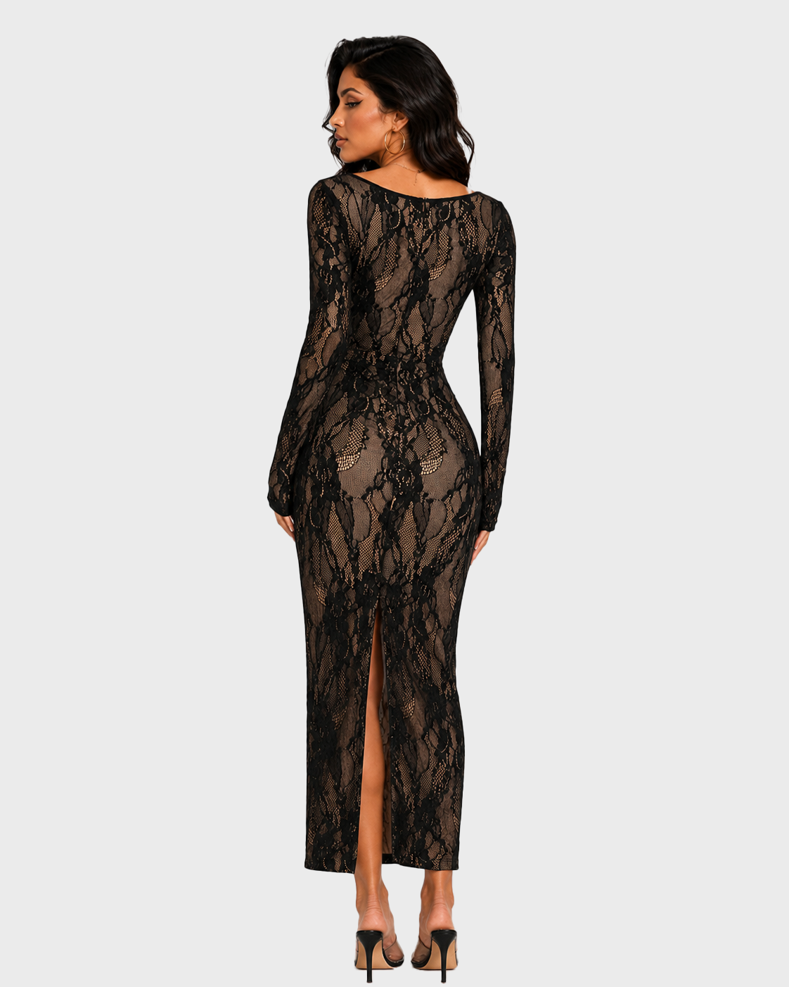 Women's Sexy Lace Square Neck Date Night Out Party Dress