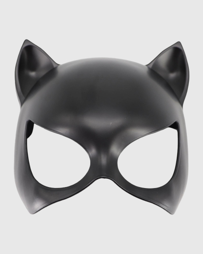 Sexy Leather Catwoman Mask with Pointed Ears
