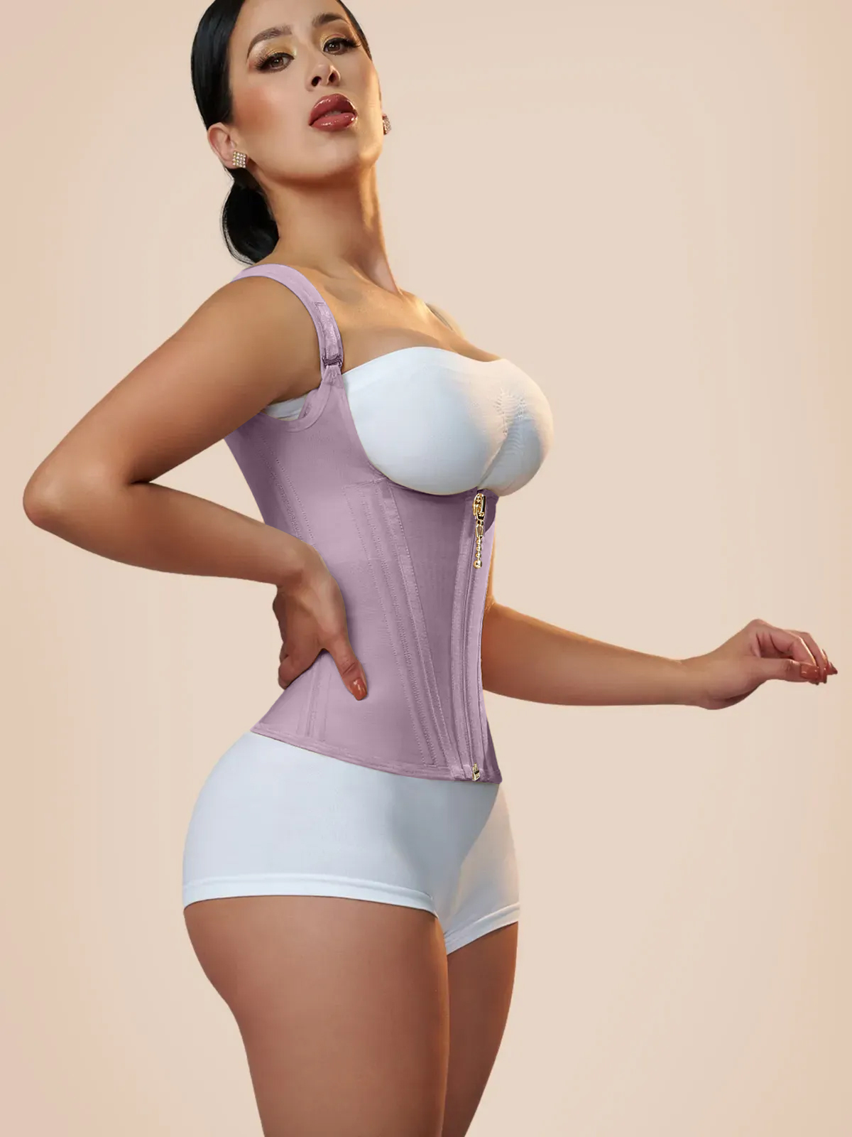 Waist Trainer for Women Corset Vest Body Shaper Cincher Trimmer Tank Top Sport Girdle with Steel Bones