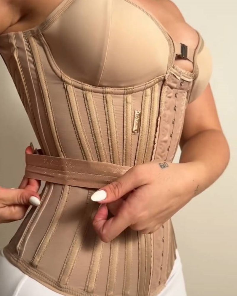 Fajas Colombianas Trimmed Underwire Corset Tummy Control Waist Trainer