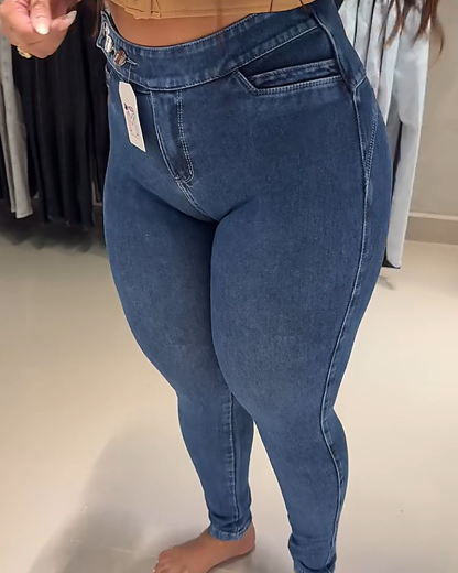 High-Waist Skinny Jeans (Pre-Sale)