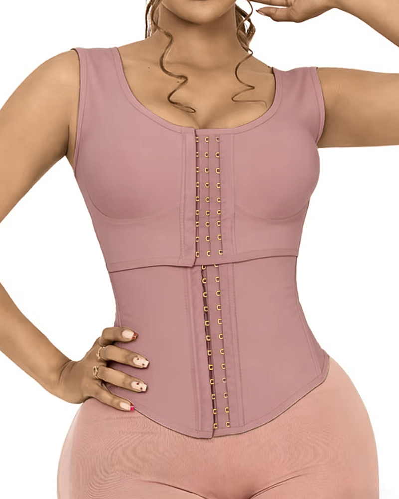 High Compression Corset Tank Top Built-in Bra Waist Trainer