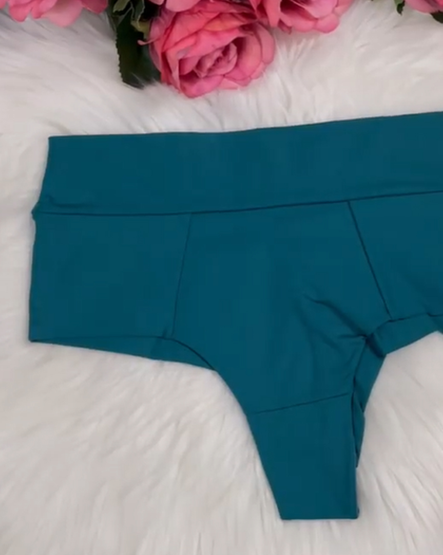Solid Color Mid-Rise Panties