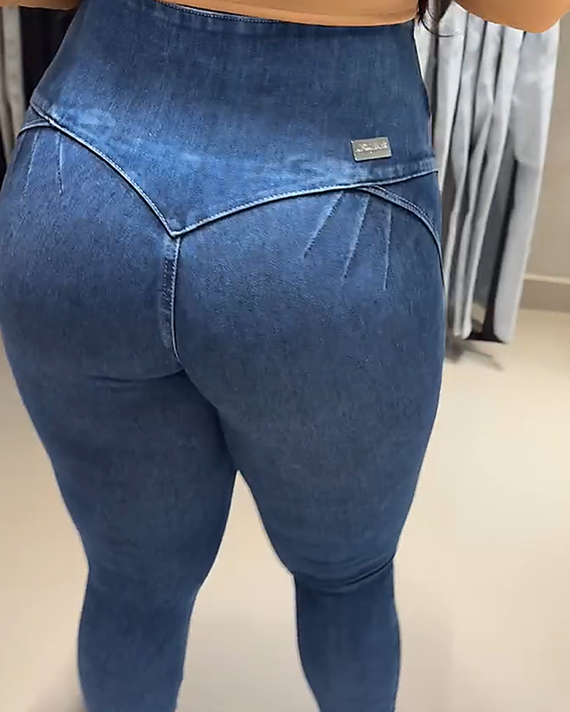 High-Waist Skinny Jeans (Pre-Sale)