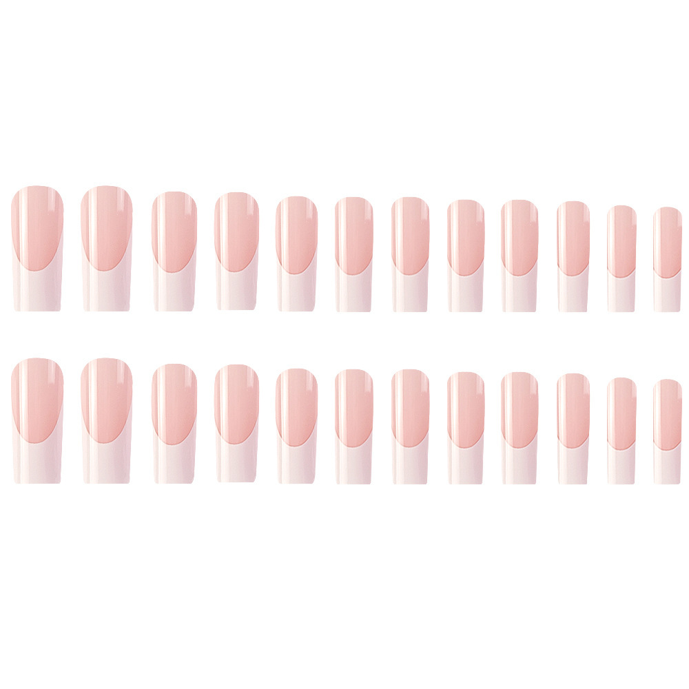 Simple White Border French Style Wearable Manicure