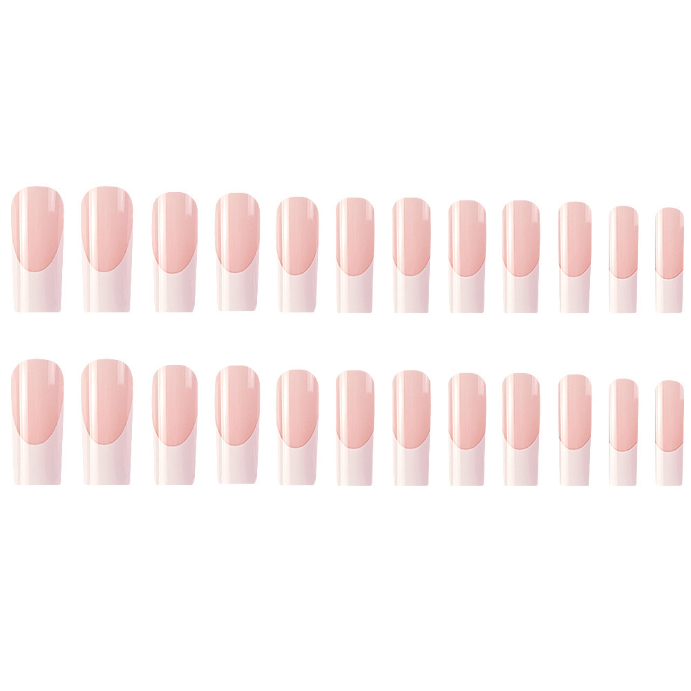 Simple White Border French Style Wearable Manicure