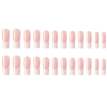 Simple White Border French Style Wearable Manicure