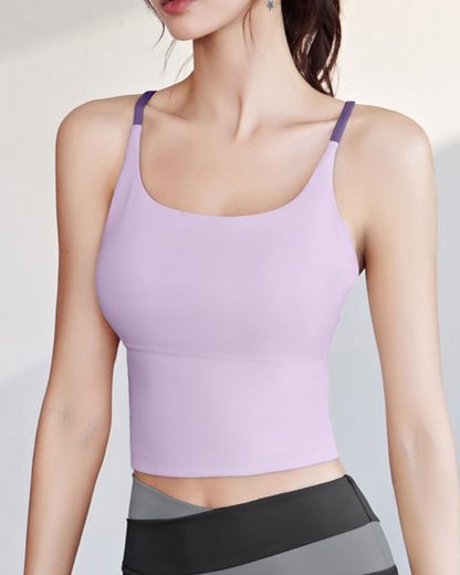 High Elastic Comfort Sports Vest with Bust Pad