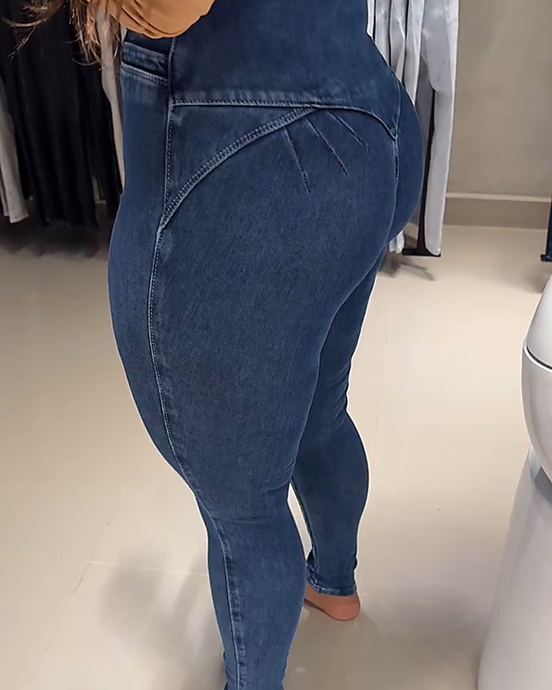 High-Waist Skinny Jeans (Pre-Sale)