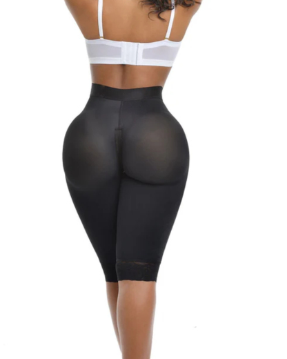 High Waist Tummy Control Compression Butt Lifting Zipper Shorts