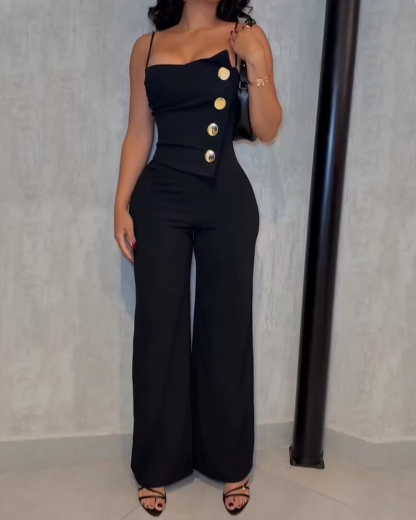Slim-Fit Jumpsuit With Suspenders (Pre-Sale)