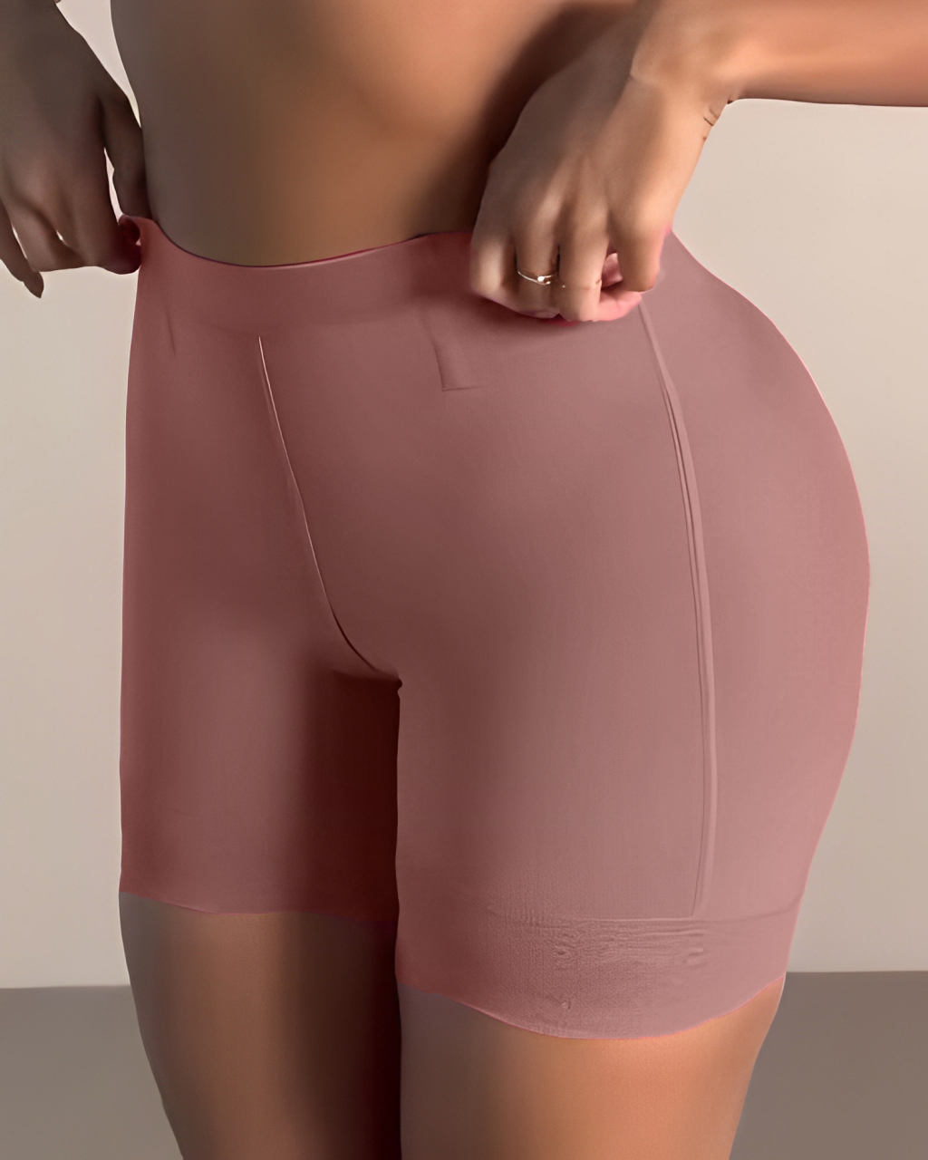 High Waist Lace Trim Butt Sculpting Short