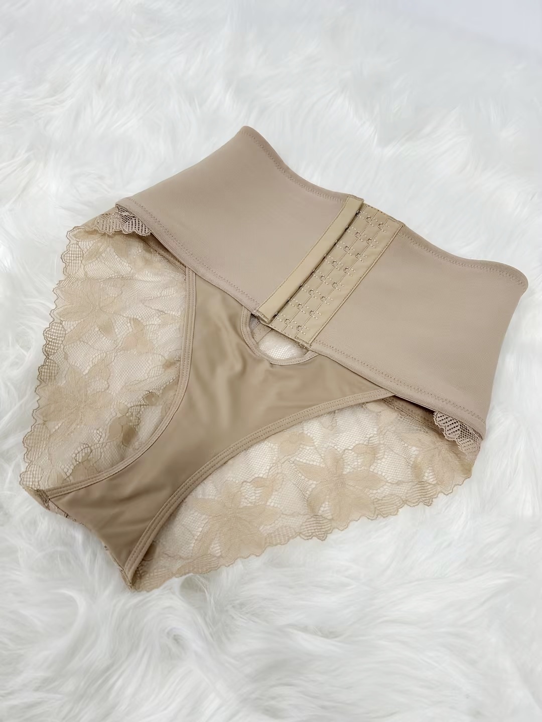 Front Closure Shapewear With Lace Trimmed Tummy Control Butt Lifter Faja Panties (Pre-Sale)