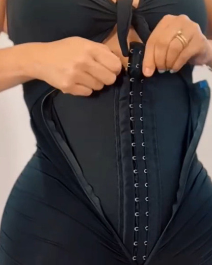 Tummy-Controlling And Hip-Lifting Triangle One-Piece Swimsuit (Pre-Sale)
