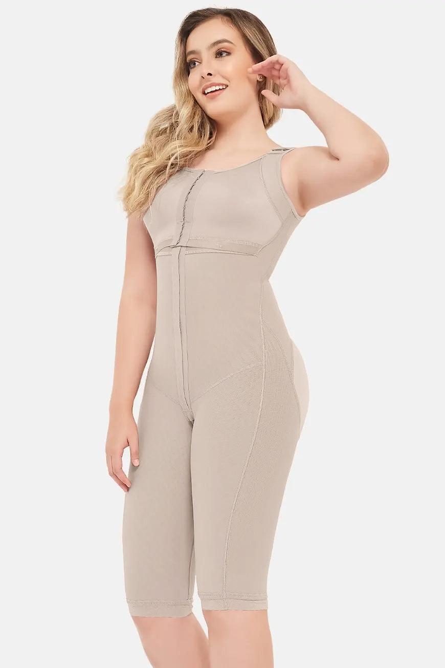 Double Compression Tummy Control Shapewear Faja With Bra