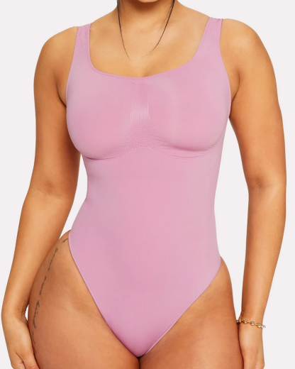 Wide Strap Seamless T-Back Body Shaper (Pre-Sale)