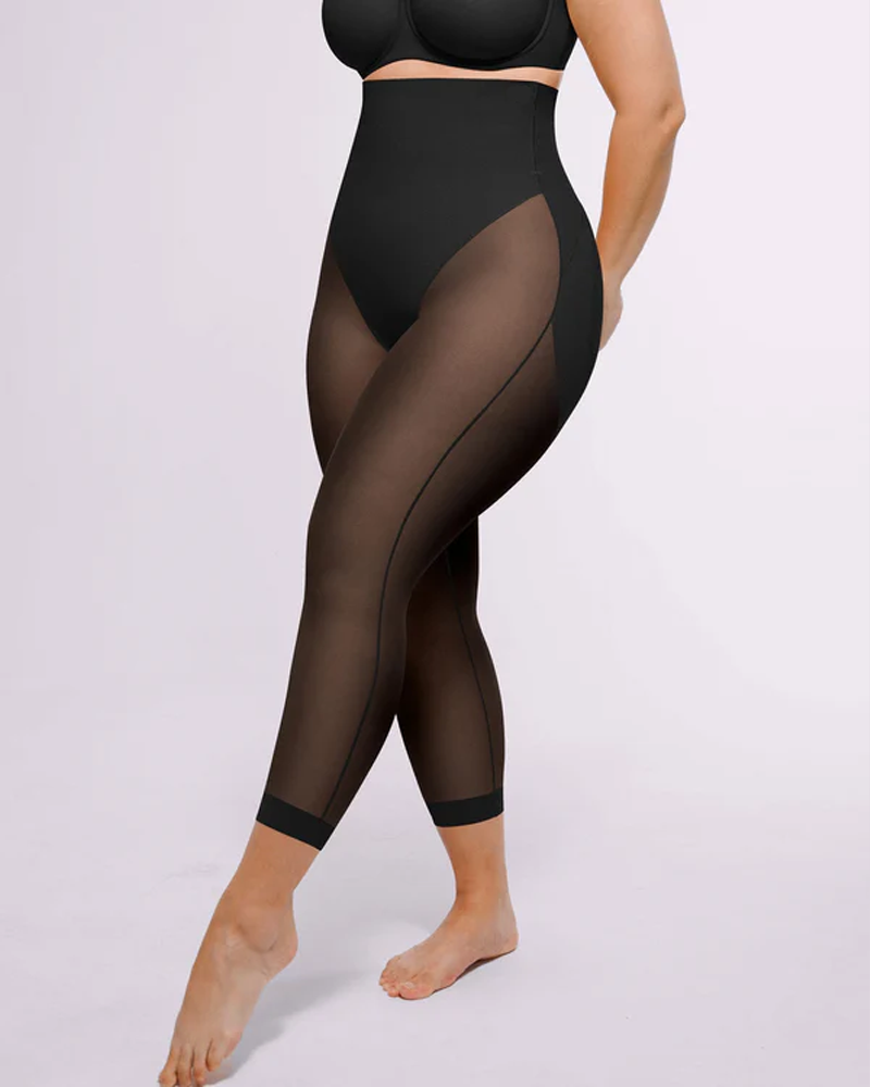 Plus-Size High-Waisted Shaping And Hip-Lifting Capri Pants (Pre-Sale)