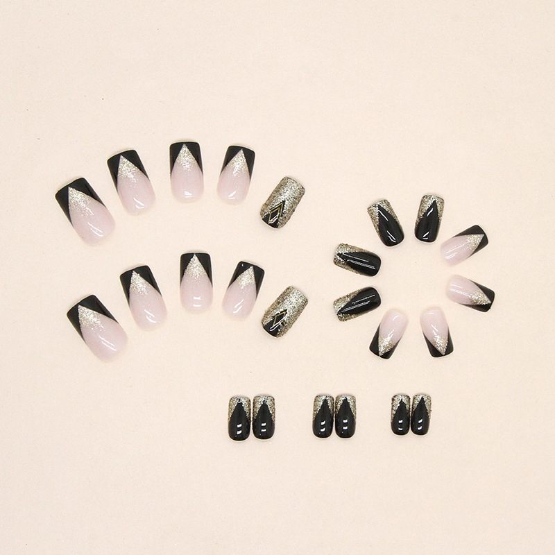 Explosive Shiny French Wearable manicure