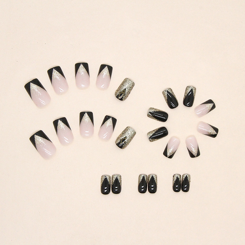 Explosive Shiny French Wearable manicure