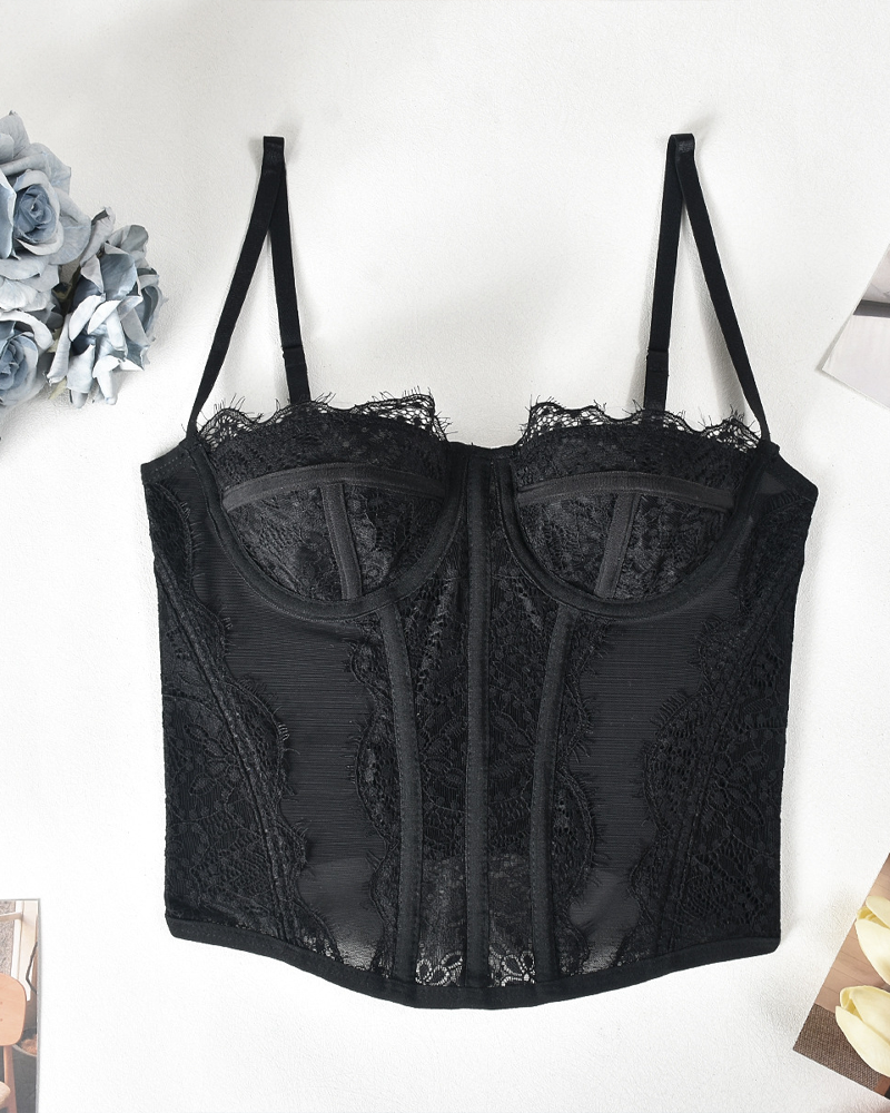 Lace Sexy Cutout Camisole Top