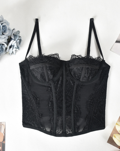 Lace Sexy Cutout Camisole Top