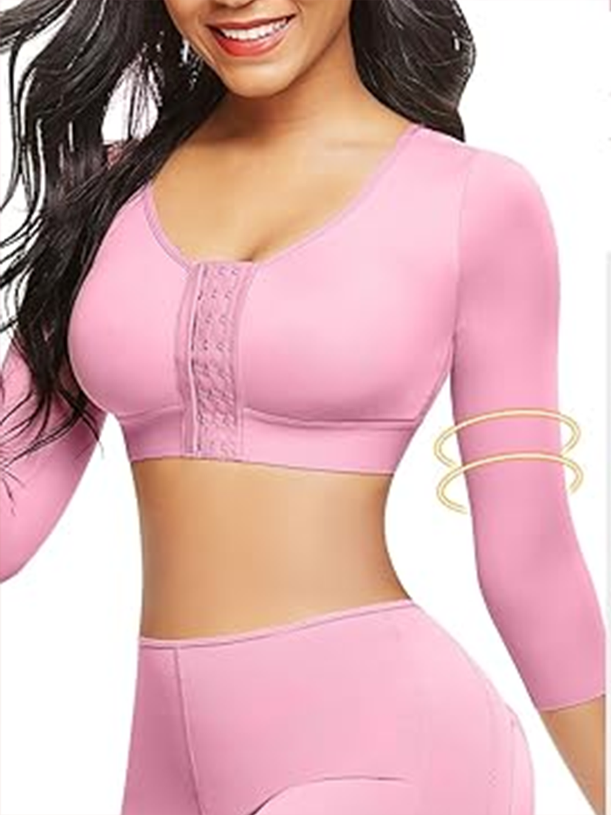 Post Operative Arm Compression Shaping Sleeve Front Buckle Shaping Bra