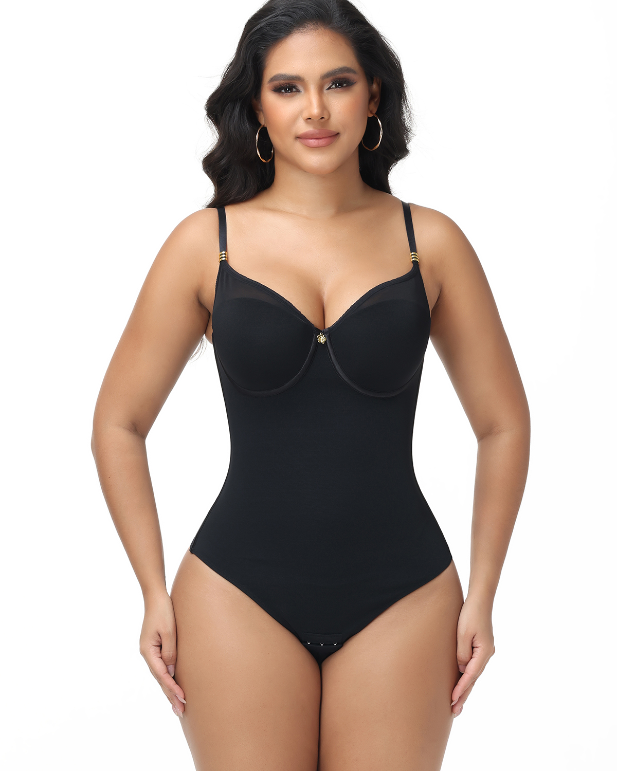 Sexy Back Lace-up Thong Seamless Skinny Bodysuit