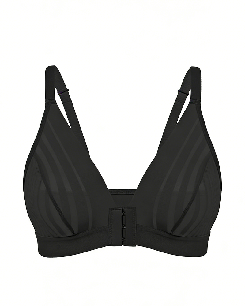 Sexy Mesh Front-Fastening Bra