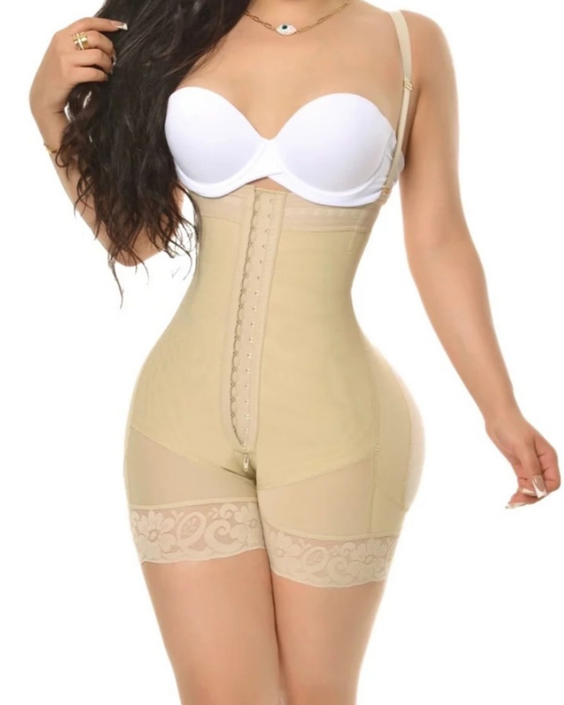 Super High Waisted Push Up Short with 3 Rows of Snaps and Enhancement Bootylicious