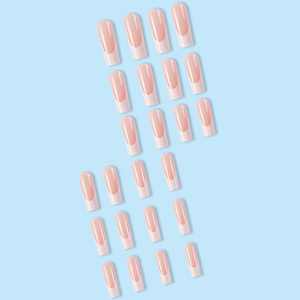 Simple White Border French Style Wearable Manicure